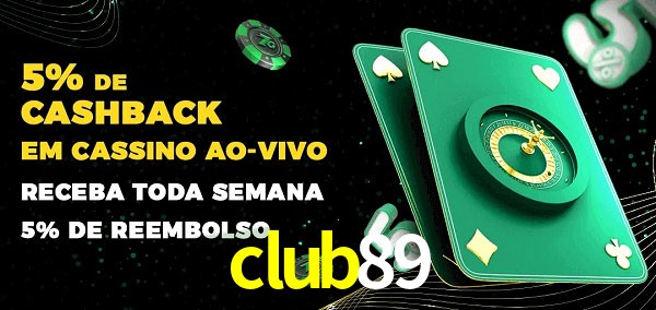 Promoções do cassino ao Vivo club89