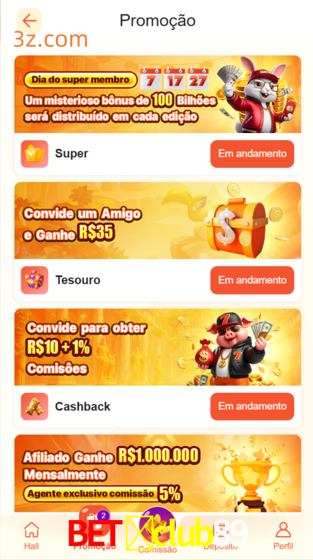 Bônus e Promoções